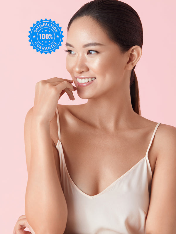 Mobile Home page banner image showing smiling young Asian woman with headline: "Start Your Inside Out Beauty Ritual: Skin Health Made Simple" with button link to Skin Health Collection page.